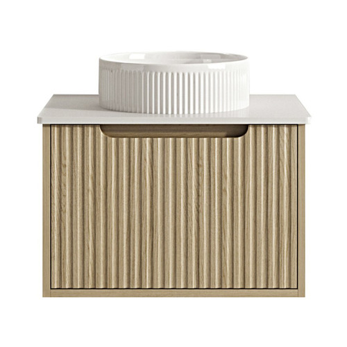 Colette 600mm Natural Oak Wall Hung Vanity