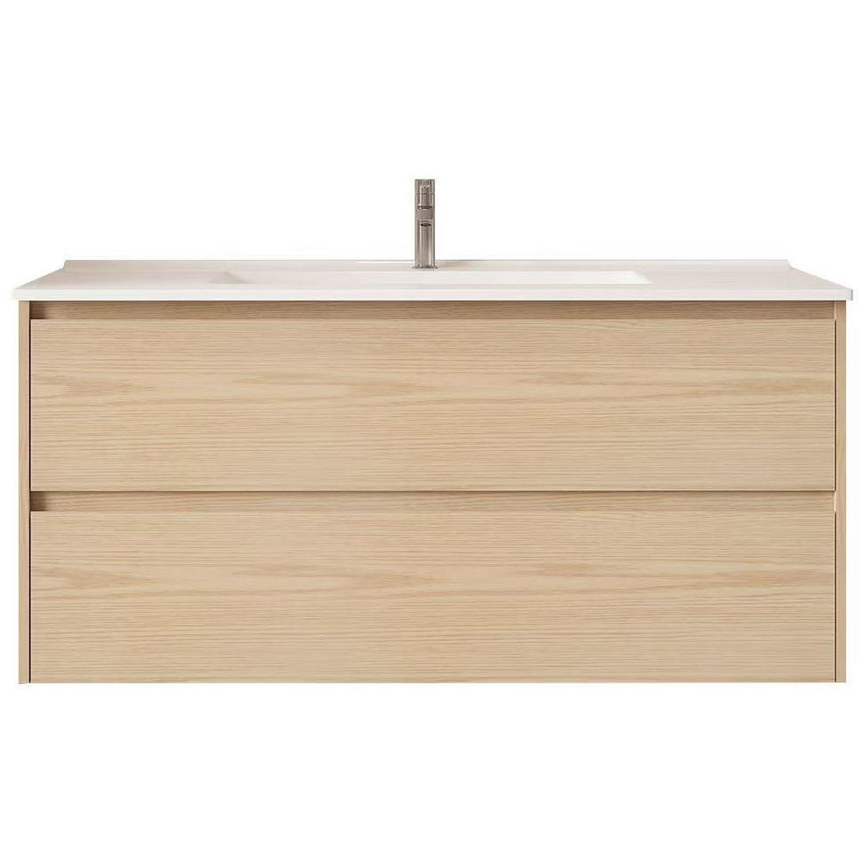Laulea 1200mm Wall Hung Single Vanity with Ceramic Countertop