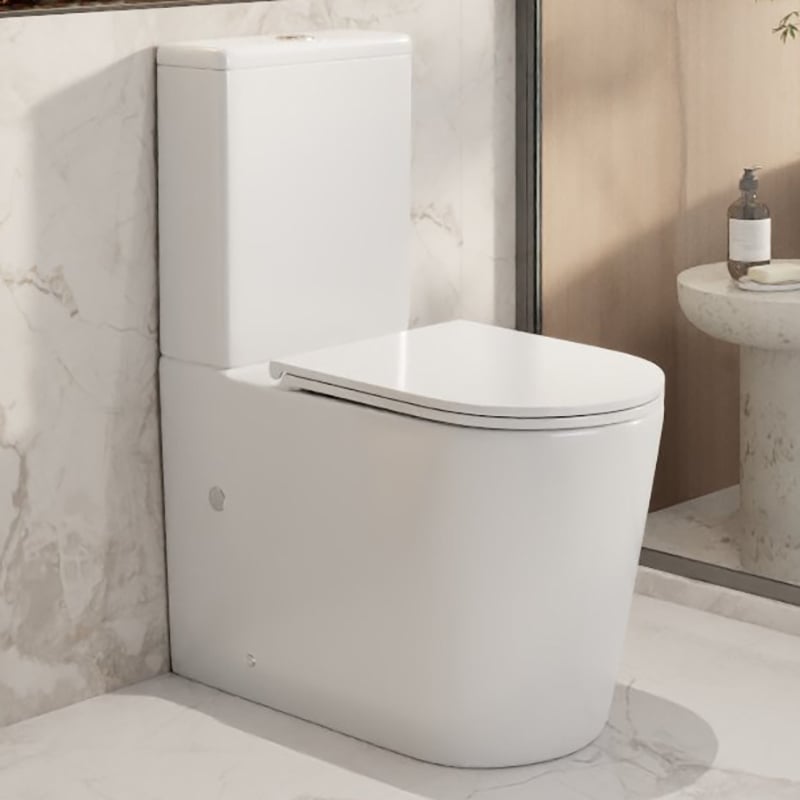 Kahikina Slim Seat Back To Wall Toilet Suite
