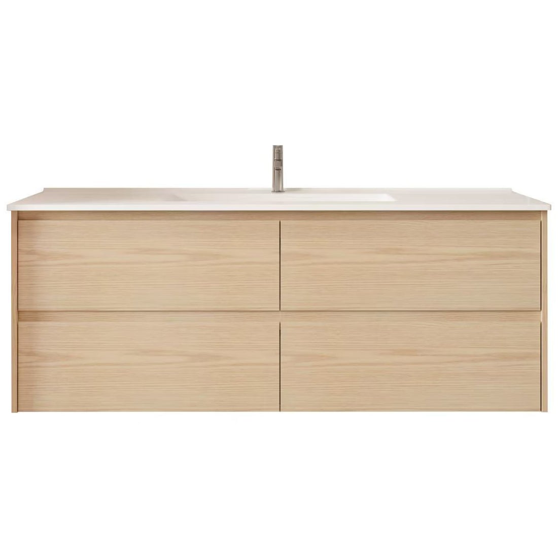 Laulea 1500mm Wall Hung Single Vanity with Ceramic Countertop
