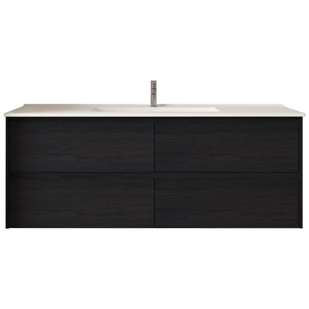 Laulea 1500mm Wall Hung Single Vanity with Ceramic Countertop