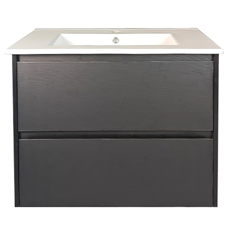 Laulea 750mm Wall Hung Single Vanity with Ceramic Countertop