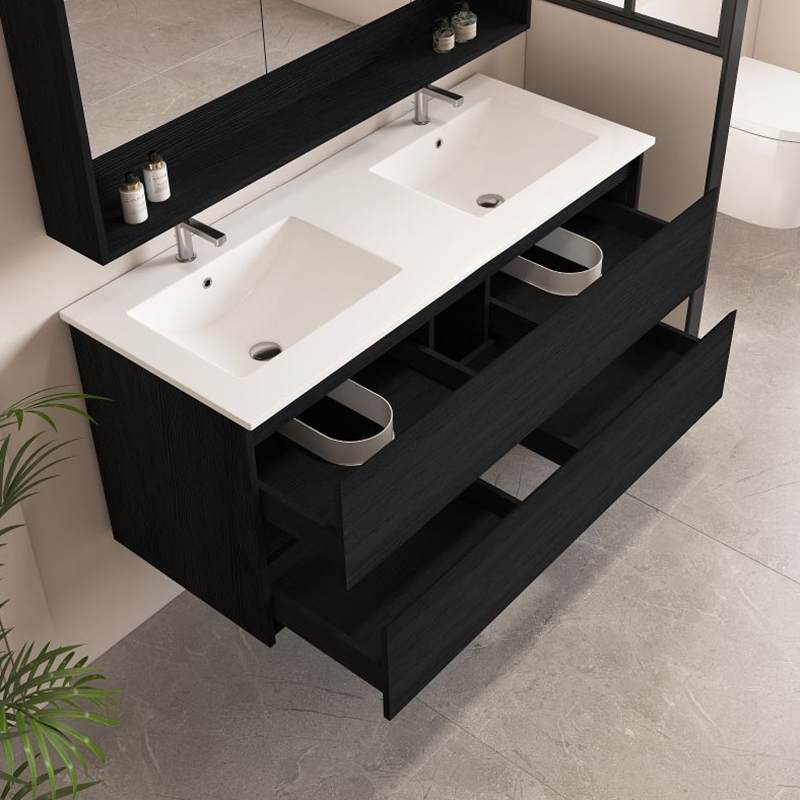 Laulea 1200mm Wall Hung Double Vanity with Ceramic Countertop