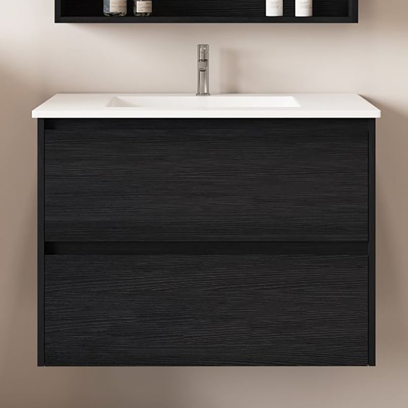 Laulea 750mm Wall Hung Single Vanity with Ceramic Countertop