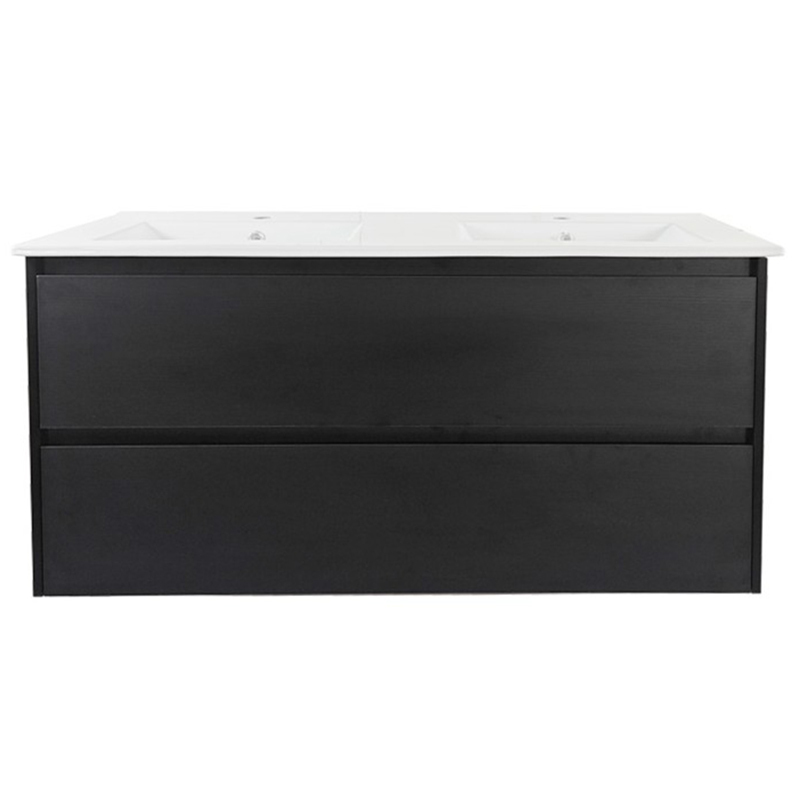 Laulea 1200mm Wall Hung Double Vanity with Ceramic Countertop