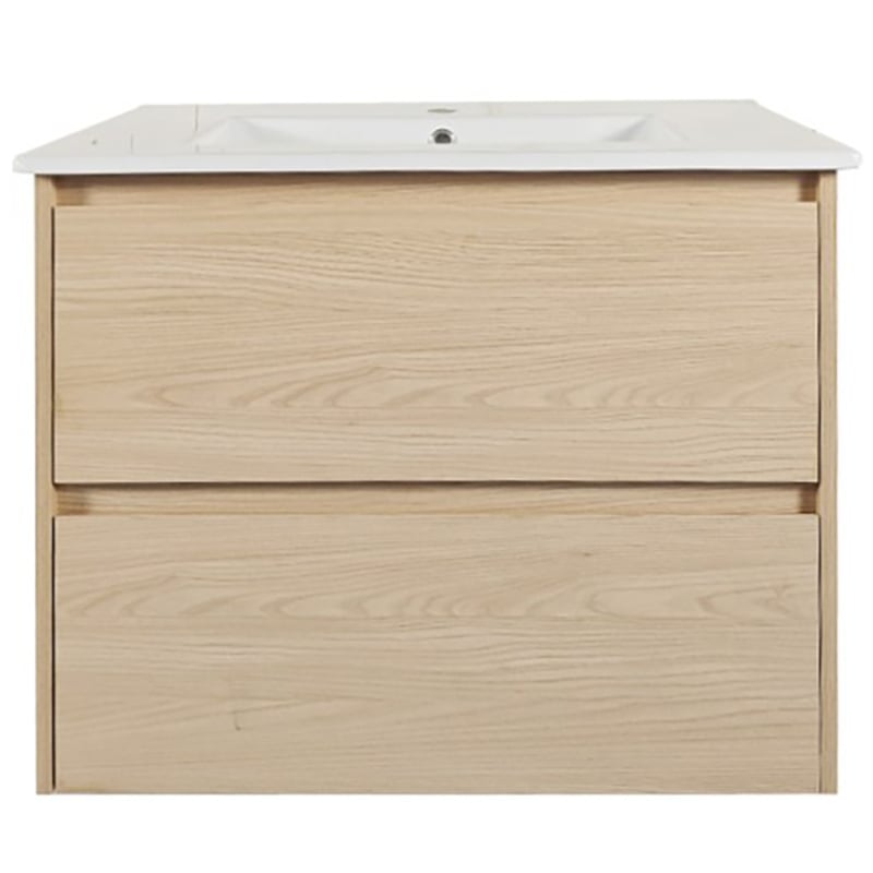 Laulea 750mm Wall Hung Single Vanity with Ceramic Countertop