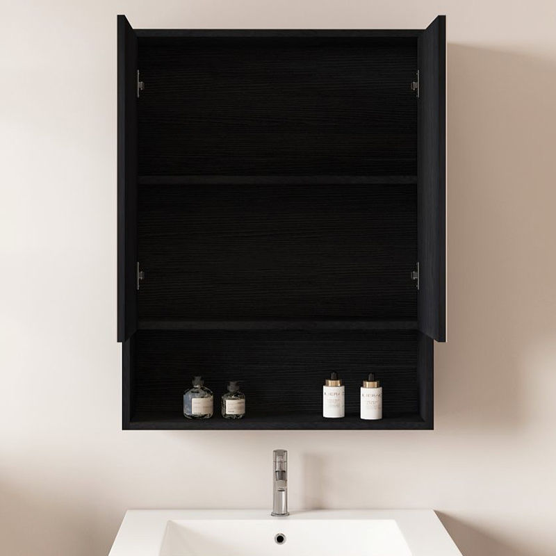 Laulea 600mm Mirrored Shaving Cabinet with Open Shelf