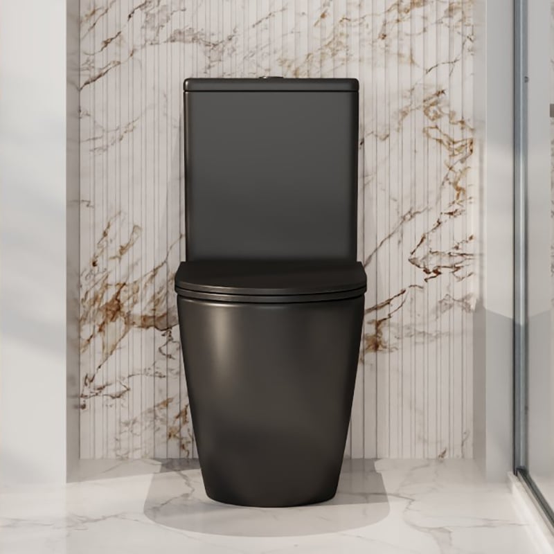 Kukui Slim Seat Back To Wall Toilet Suite