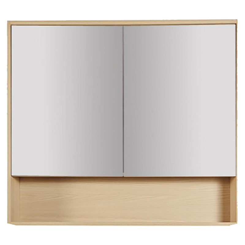 Laulea 900mm Mirrored Shaving Cabinet with Open Shelf