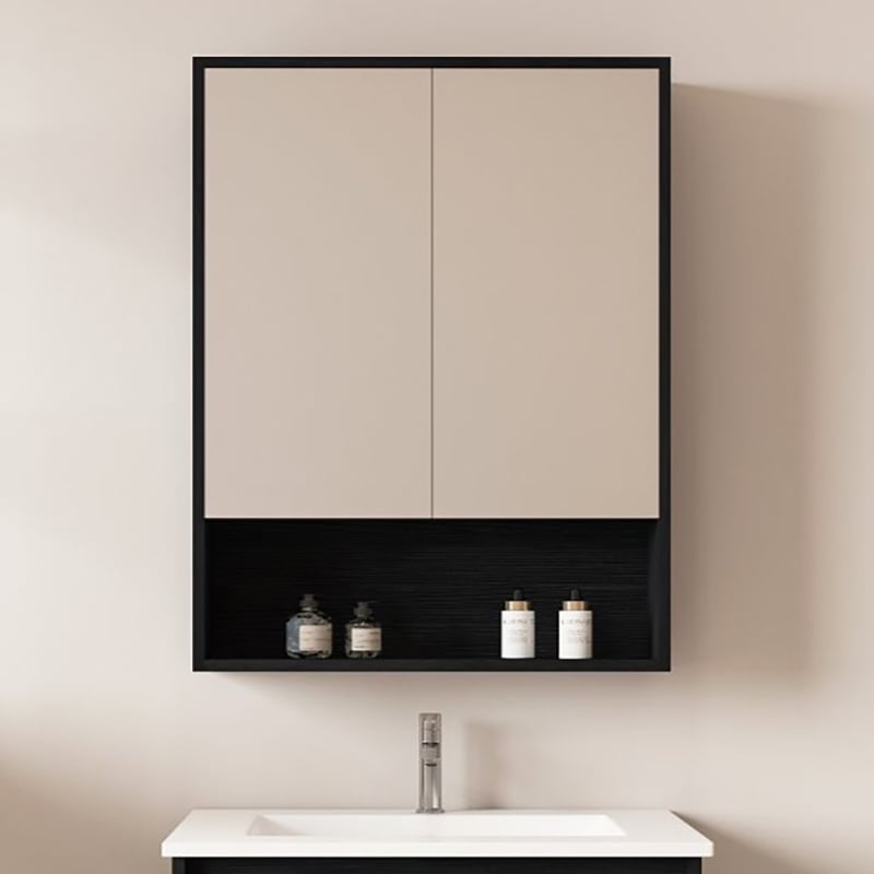 Laulea 600mm Mirrored Shaving Cabinet with Open Shelf