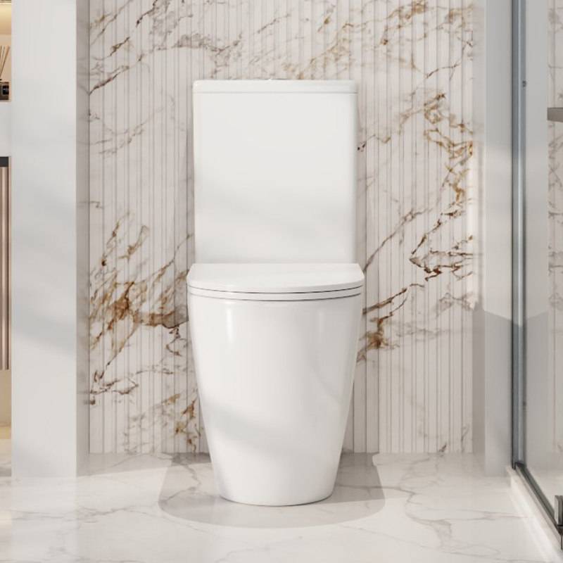 Kukui Slim Seat Back To Wall Toilet Suite