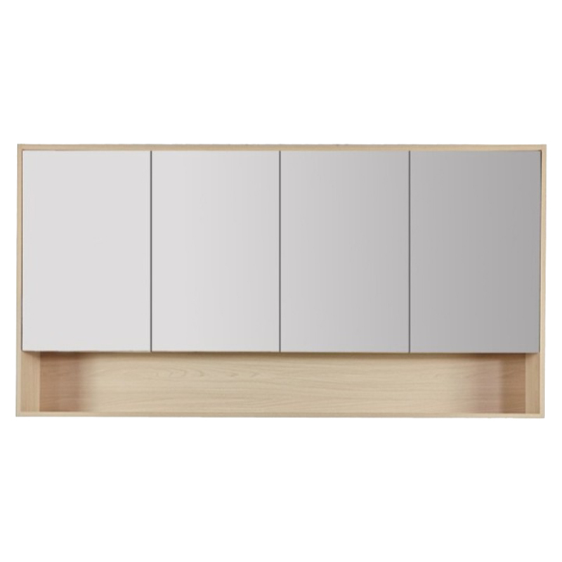 Laulea 1500mm Mirrored Shaving Cabinet with Open Shelf