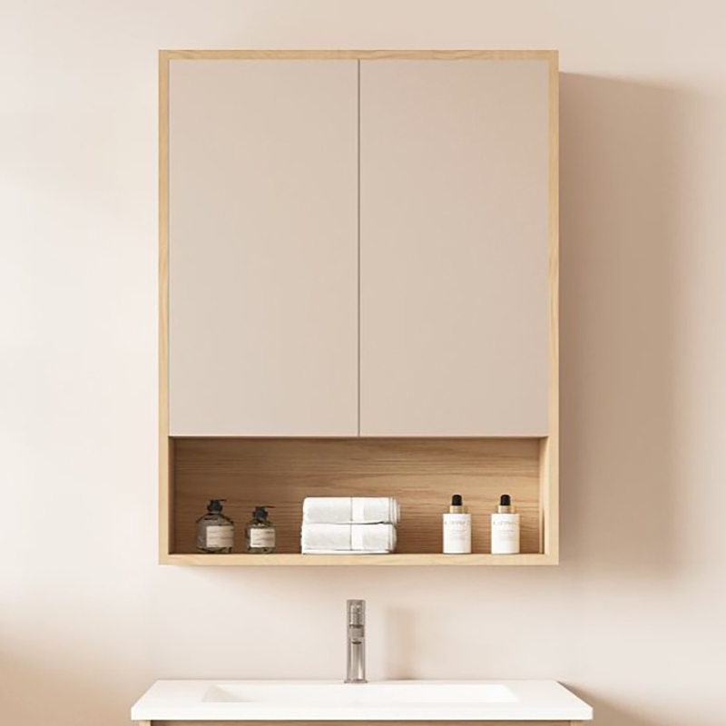 Laulea 600mm Mirrored Shaving Cabinet with Open Shelf