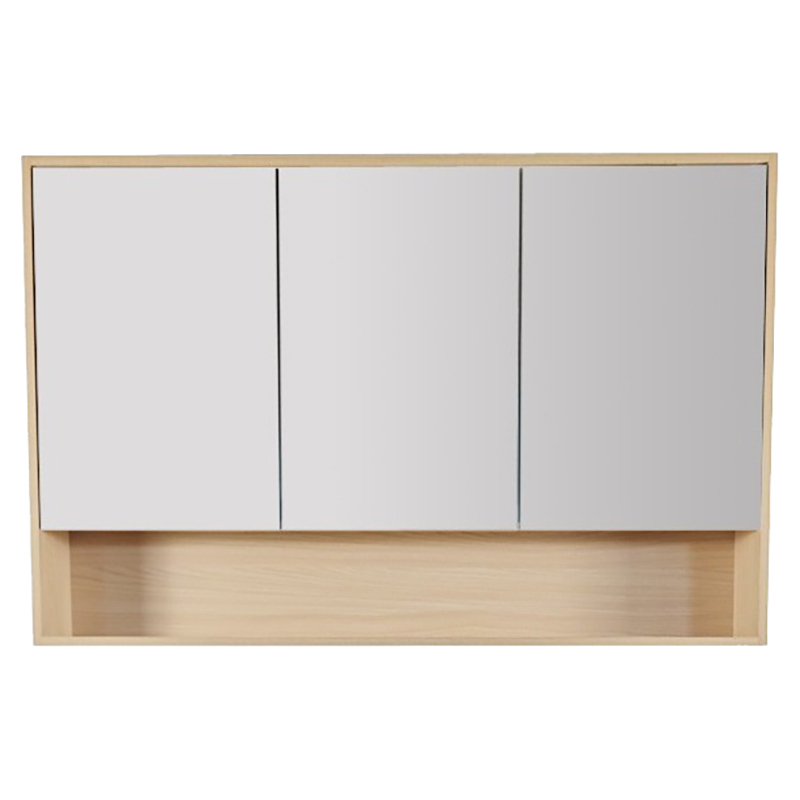 Laulea 1200mm Mirrored Shaving Cabinet with Open Shelf
