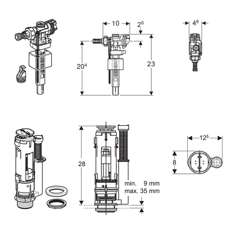 Ikaika Geberit Back Inlet Fitting