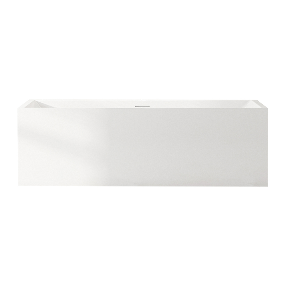 Albany Rectangular Acrylic Freestanding Bath with Floor Mounted Spout and Mixer Package