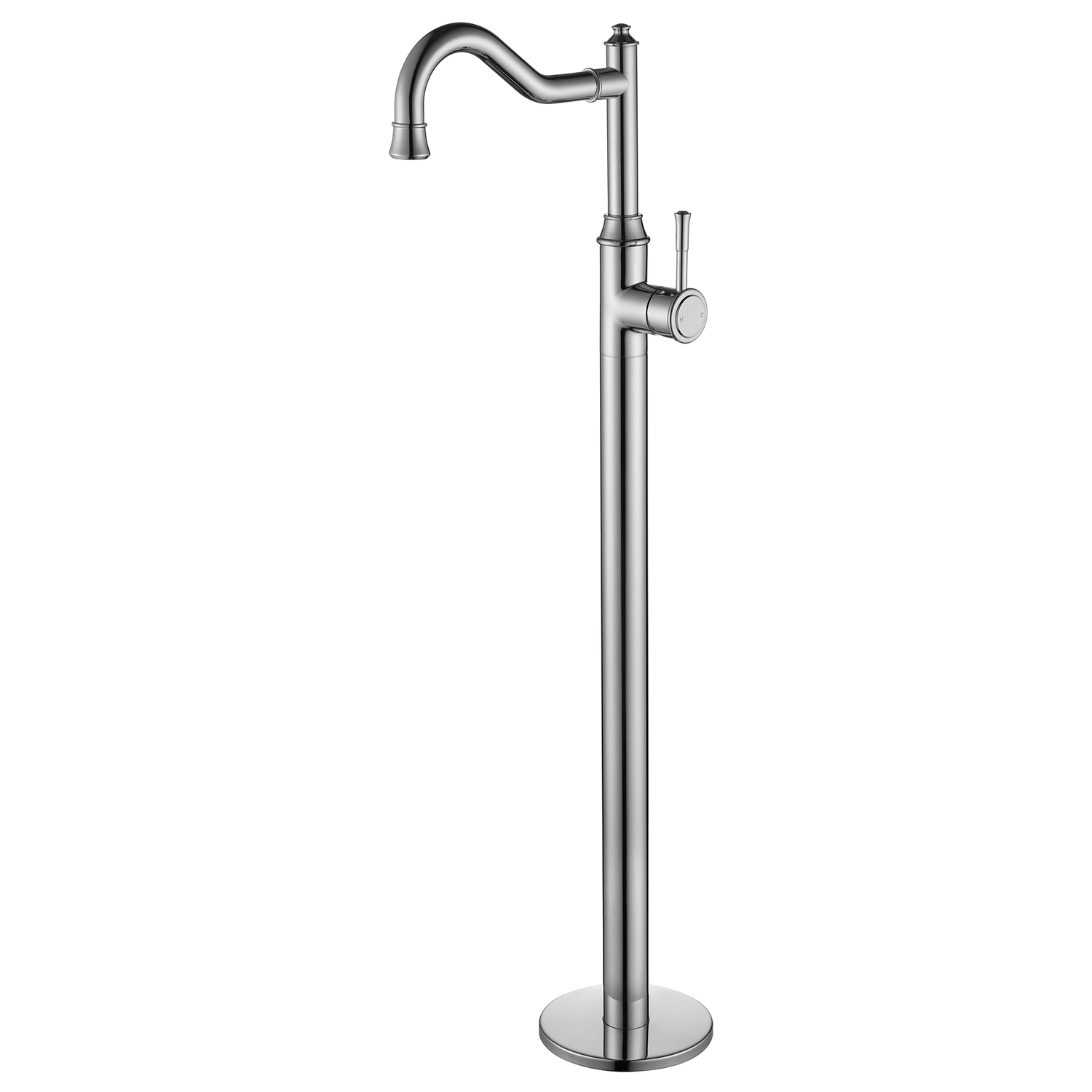 Lisbon Oval Acrylic Freestanding Bath with  Floor Mounted Mixer Package
