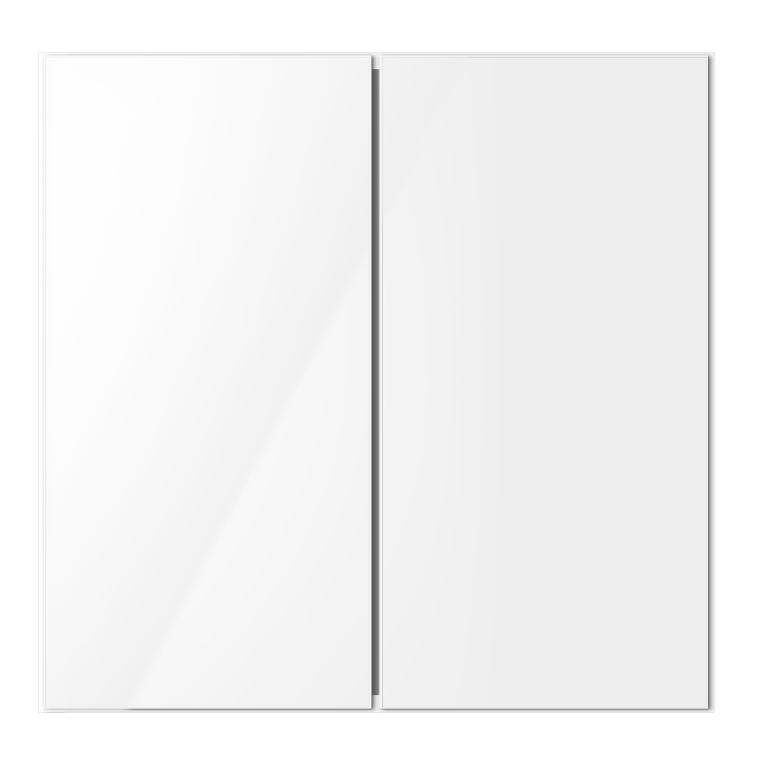 Nohoana 600mm Matte White Wall Hung Vanity & Mirror Cabinet Package