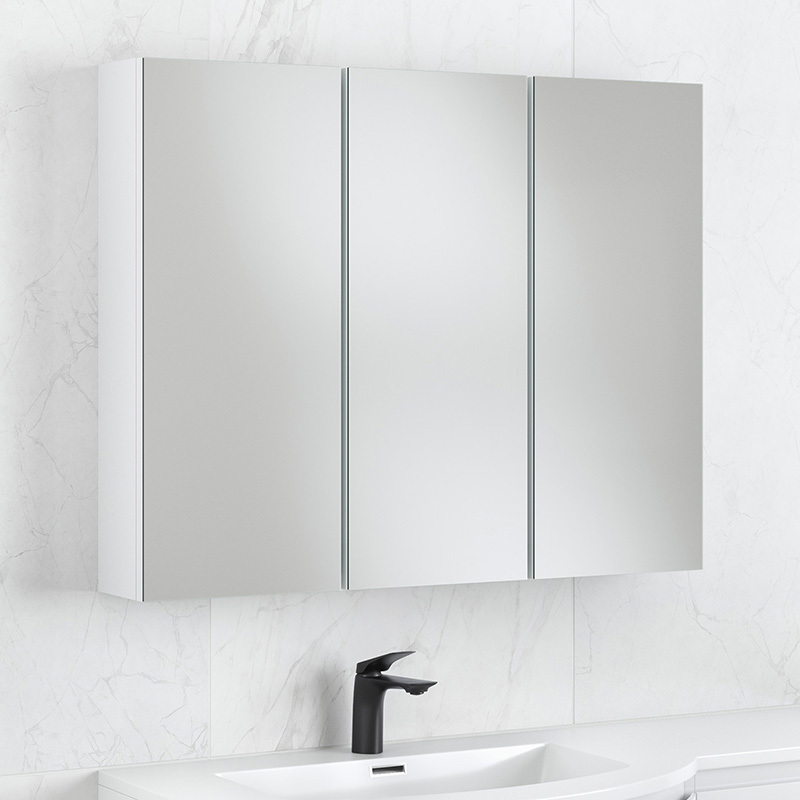 Nohoana 600mm Matte White Wall Hung Vanity & Mirror Cabinet Package