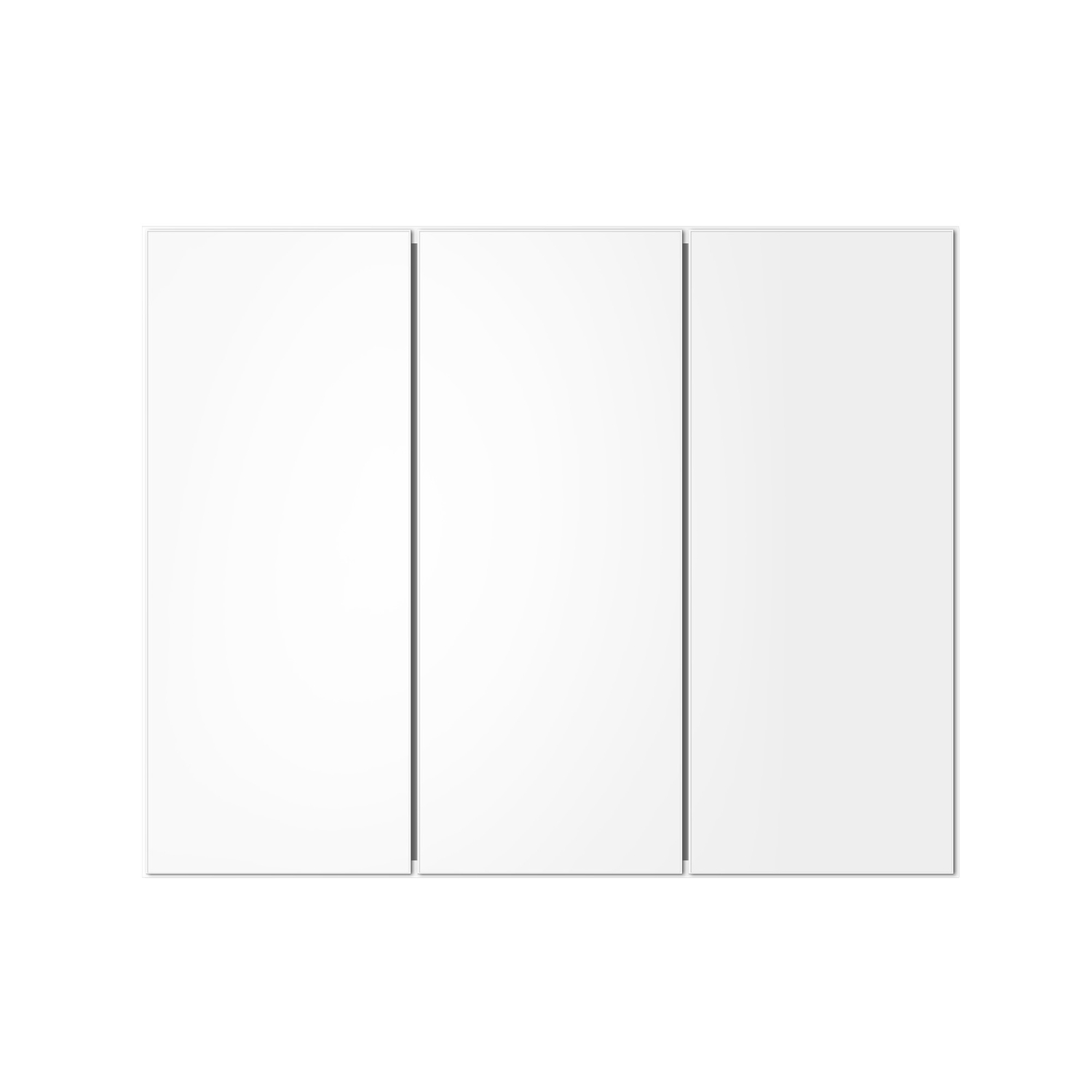 Nohoana 600mm Matte White Wall Hung Vanity & Mirror Cabinet Package