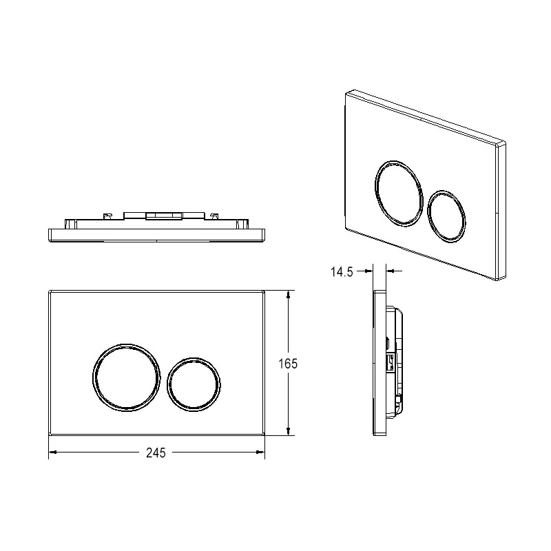 Sigma Flush Plate