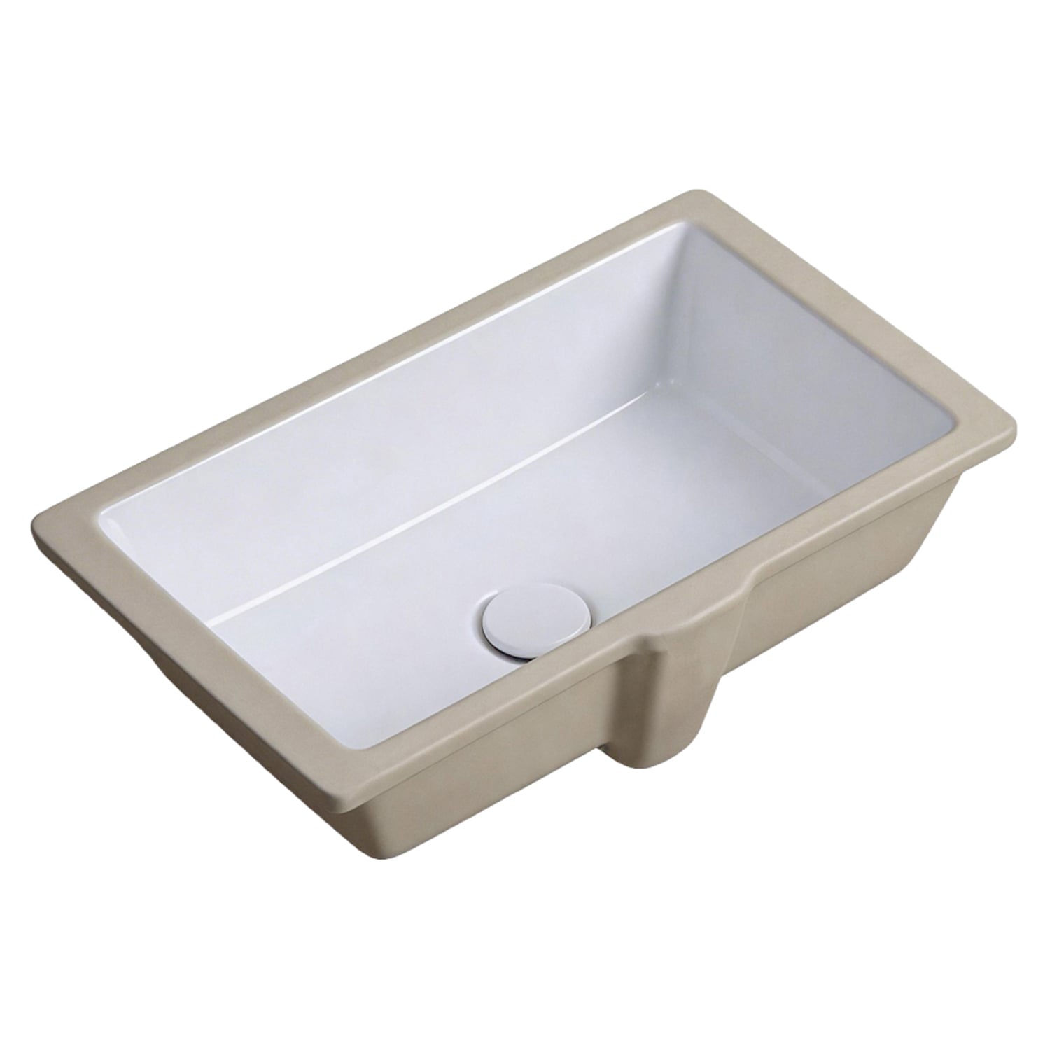 Novo 505mm Gloss White Rectangular Undermount Basin