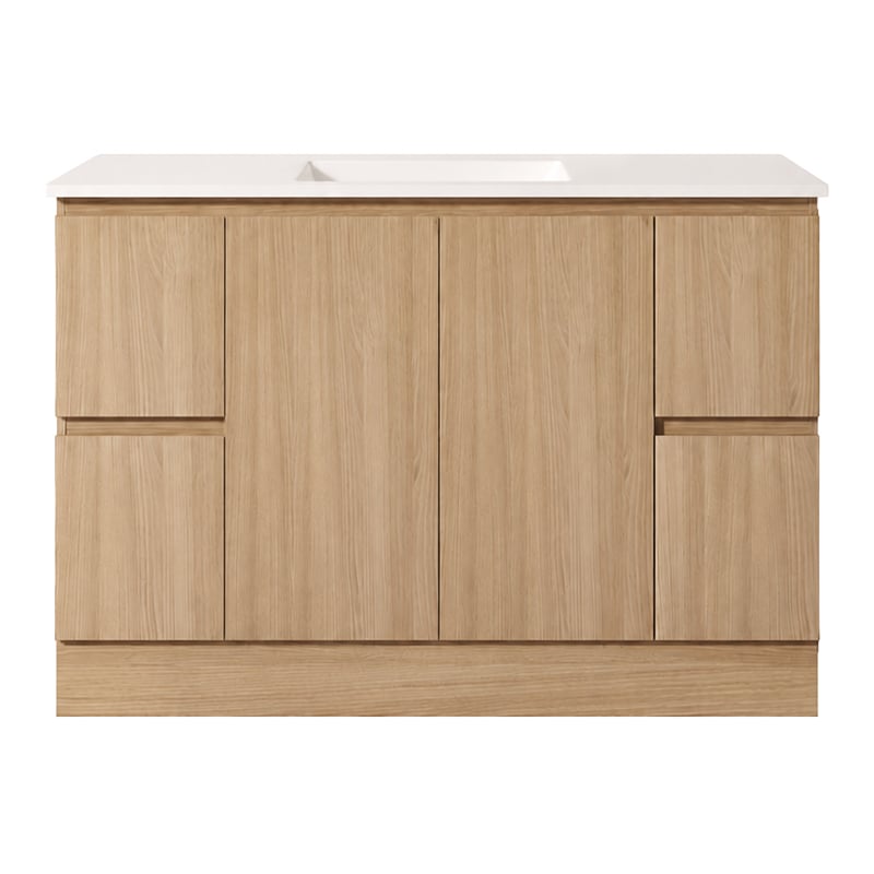 Byron 1500mm Light Oak Freestanding Vanity