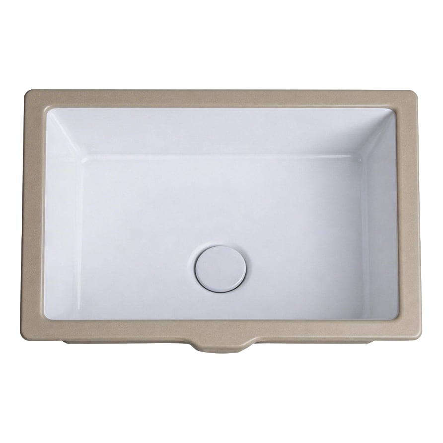 Novo 505mm Gloss White Rectangular Undermount Basin