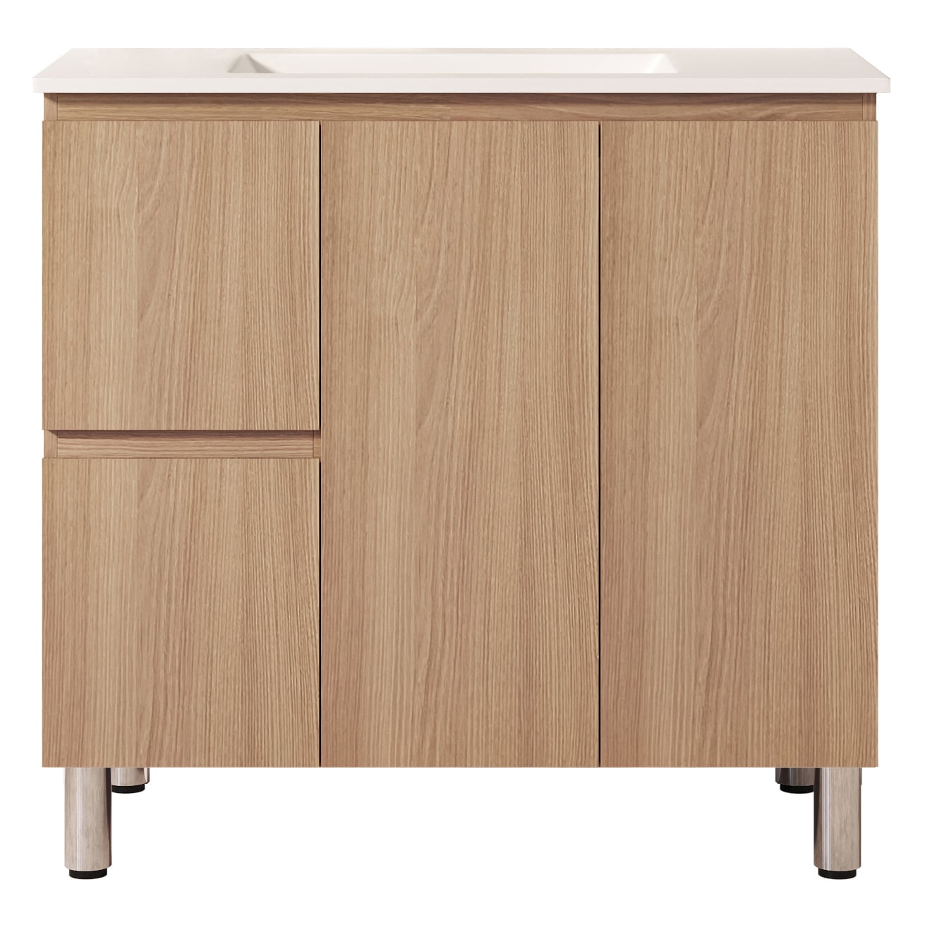Byron 900mm Light Oak Freestanding Vanity