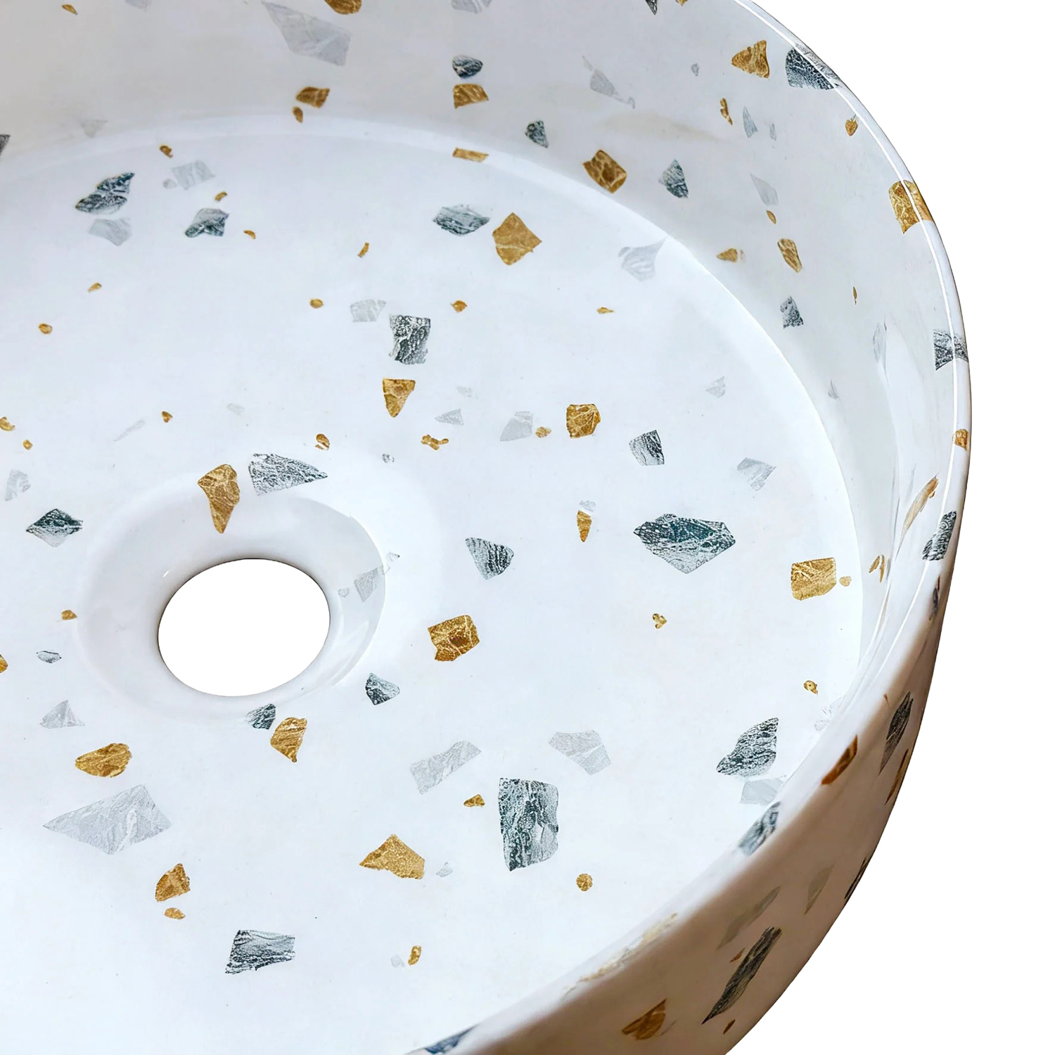 Sorrento 360mm Gold Terrazzo Above Counter Basin