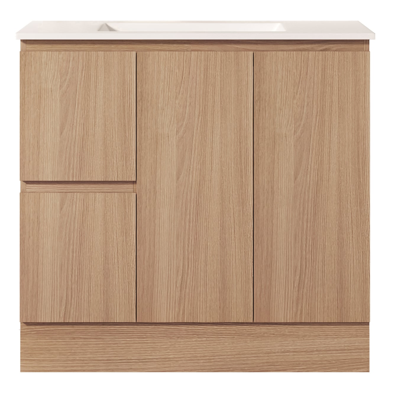 Byron 900mm Light Oak Freestanding Vanity