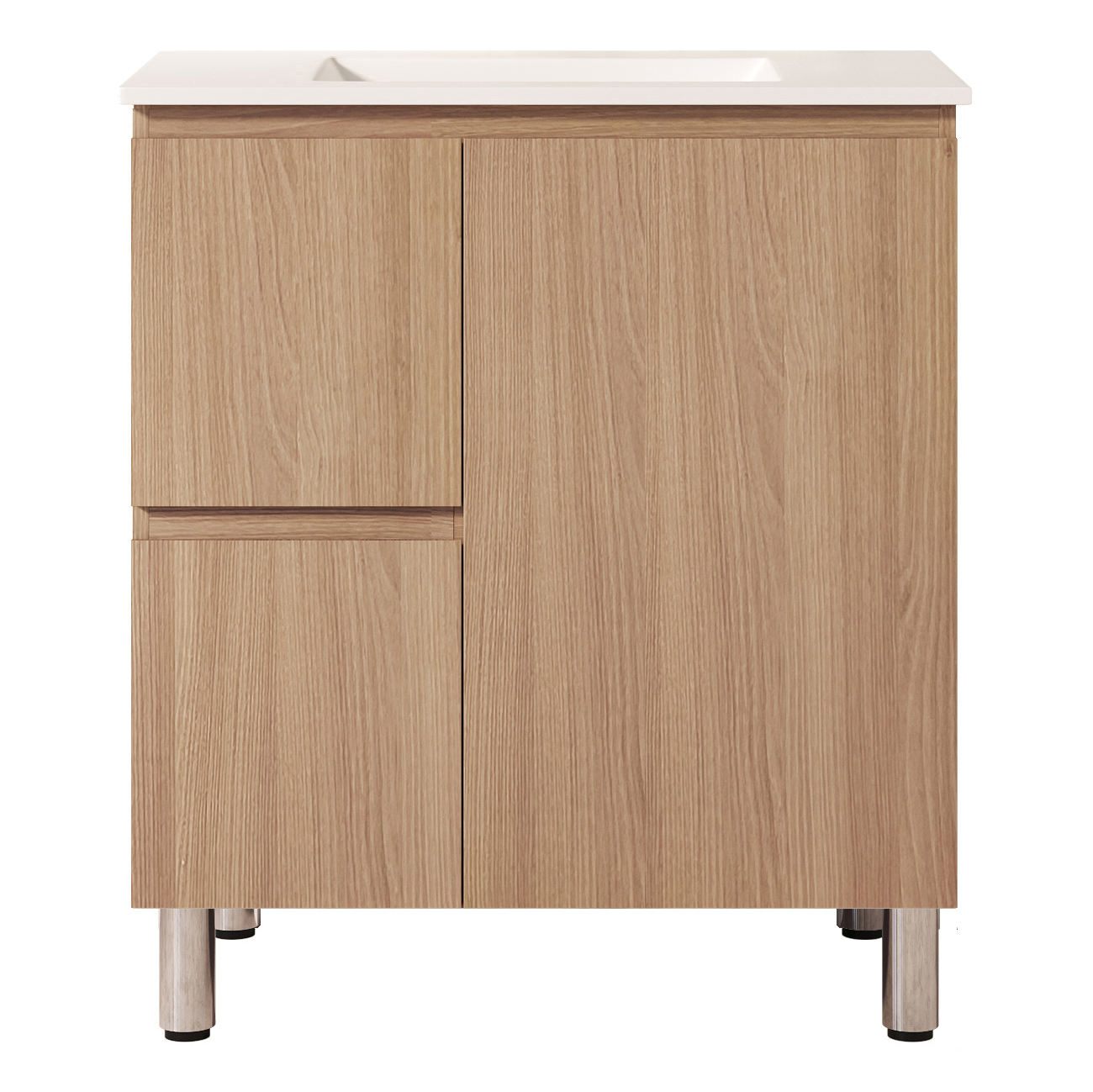 Byron 750mm Light Oak Freestanding Vanity