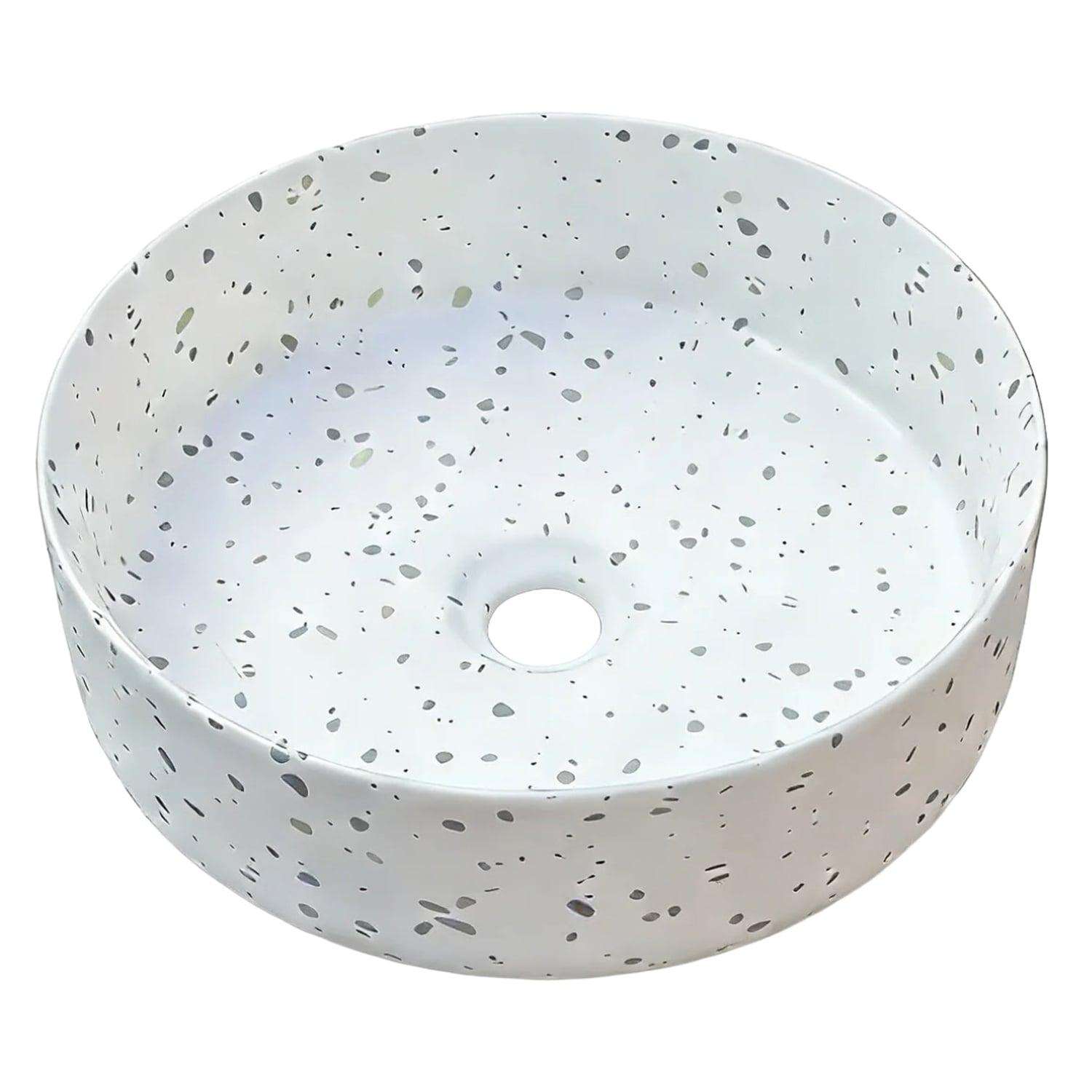 Sorrento 360mm White Terrazzo Above Counter Basin