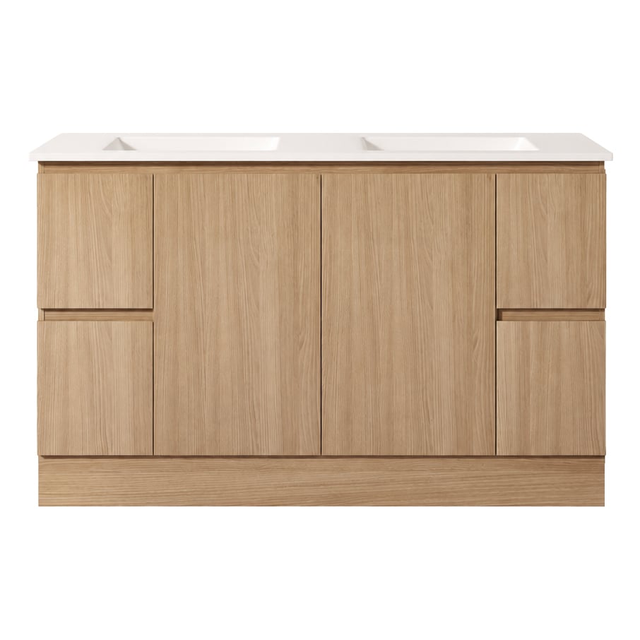 Byron 1500mm Light Oak Freestanding Double Vanity