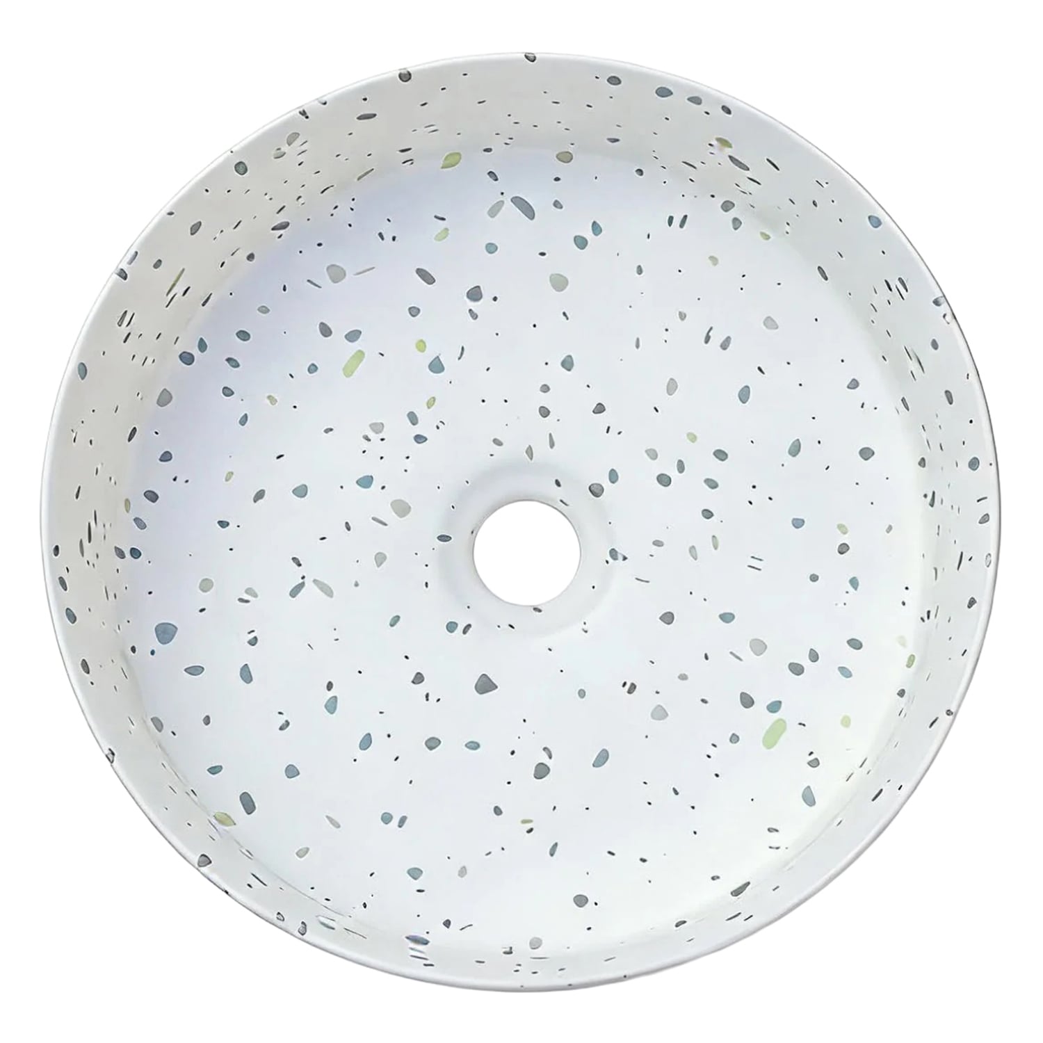 Sorrento 360mm White Terrazzo Above Counter Basin
