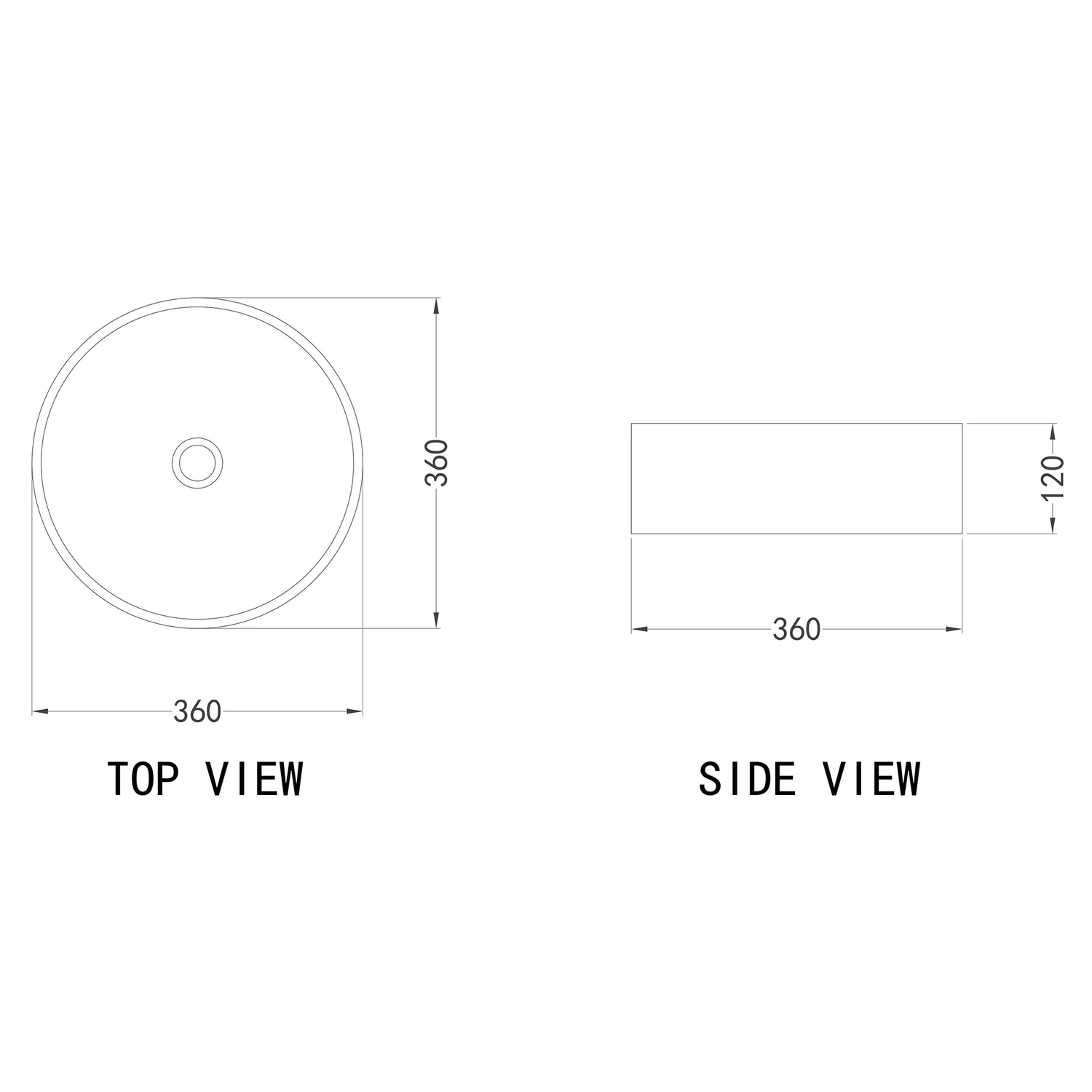 Sorrento 360mm White Terrazzo Above Counter Basin