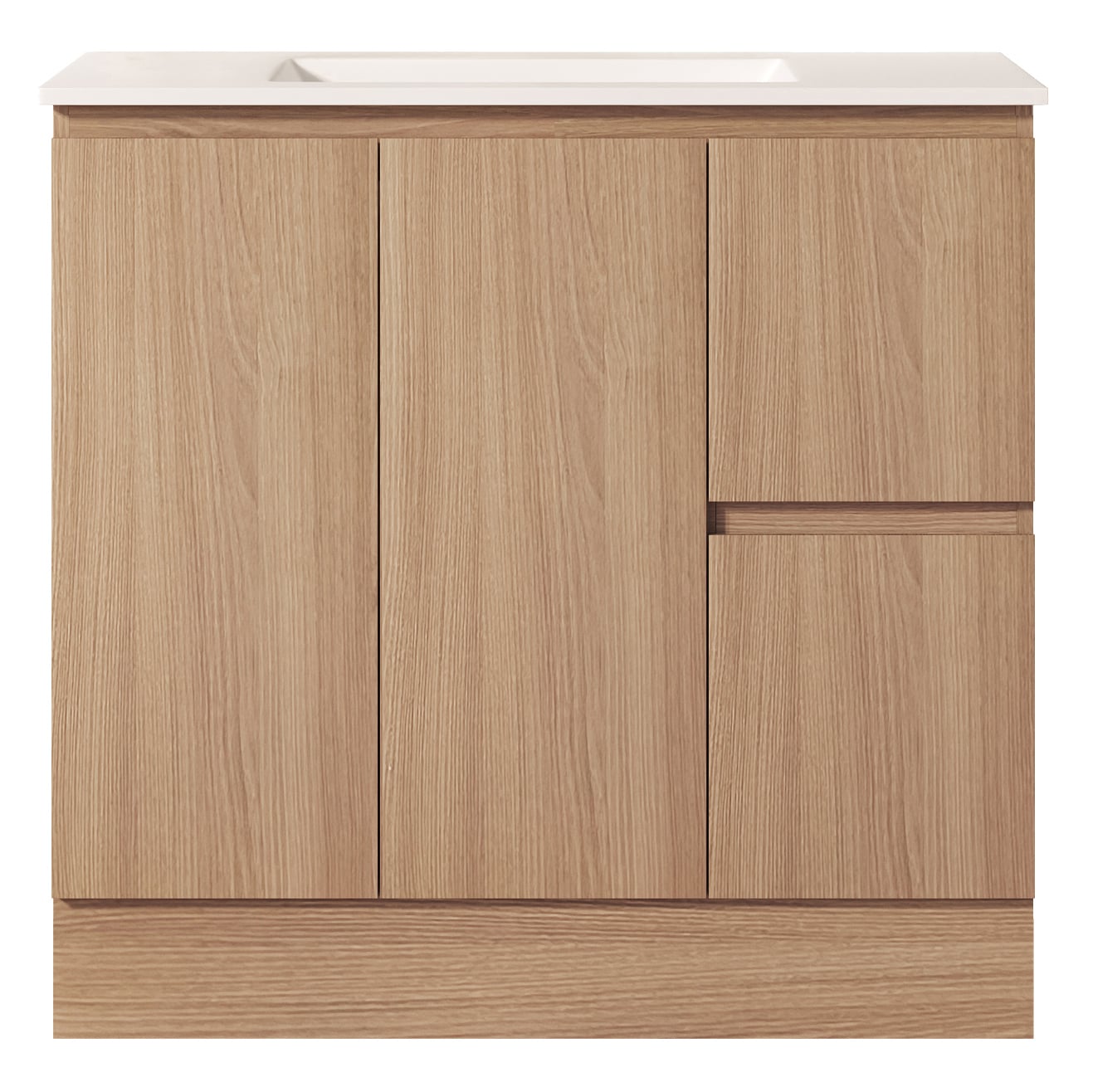Byron 900mm Light Oak Freestanding Vanity