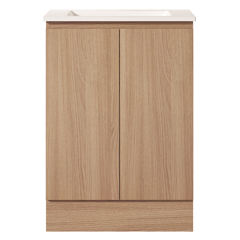Byron 600mm Light Oak Freestanding Vanity