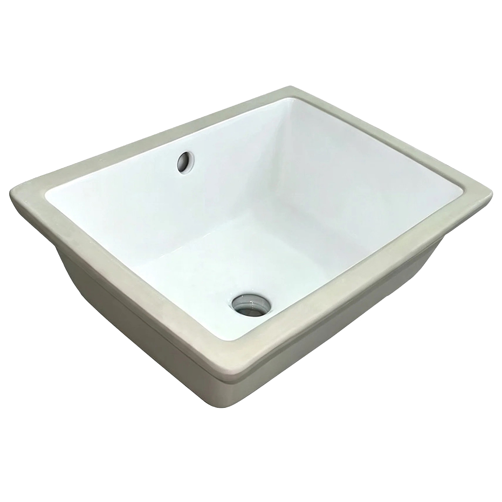 Novo 505mm Gloss White Rectangular Undermount Basin