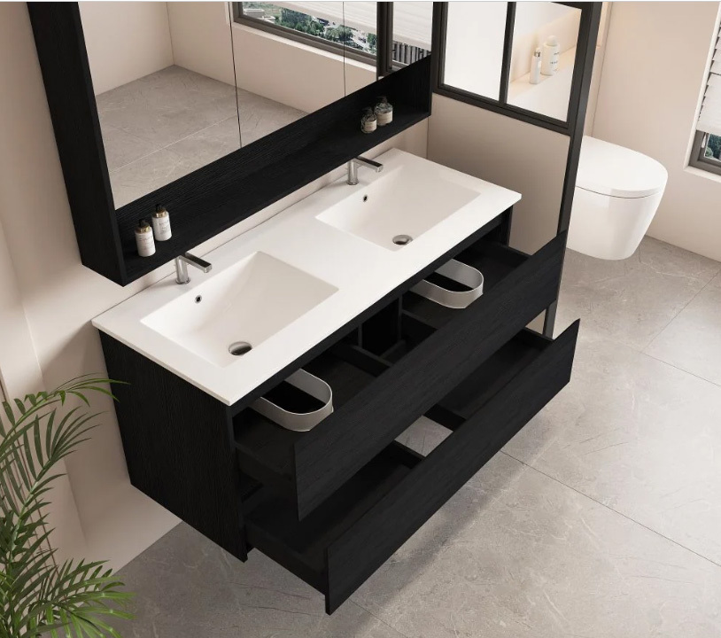 Laulea 1200mm Wall Hung Single Vanity with Ceramic Countertop