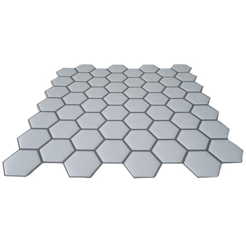 White Hexagon Mosaic Tile