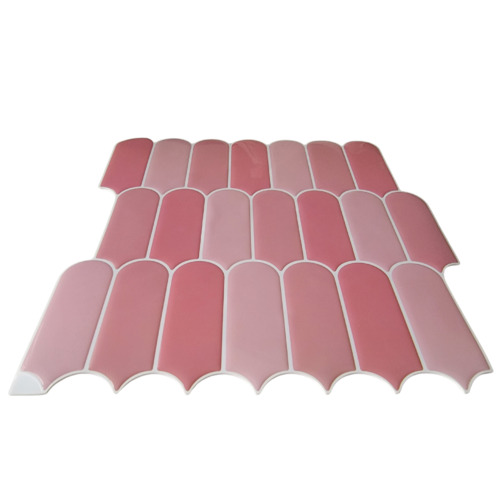 Pink Feather Mosaic Tile