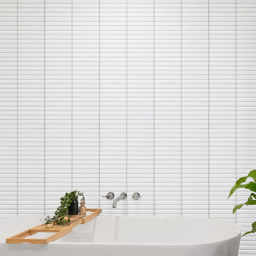 White Kit Kat Mosaic Tile