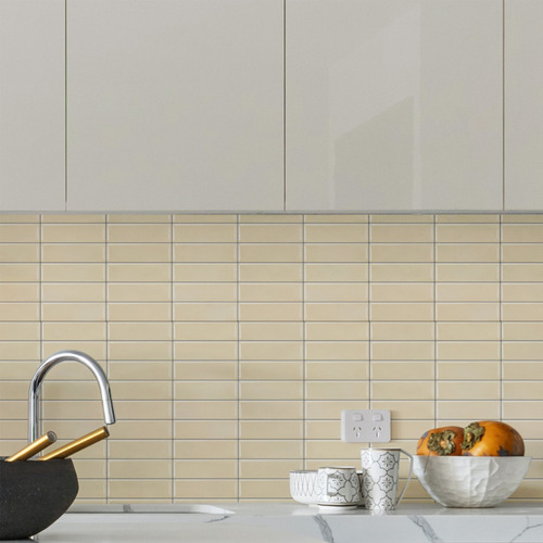 Butter Terracotta Kit Kat Stick on Tile (10 Pack) The Build by Temple