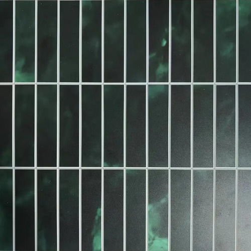Green Marble Kit Kat Stick on Tile (10 Pack)