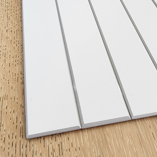 Matte White Kit Kat Stick on Tile (10 Pack)