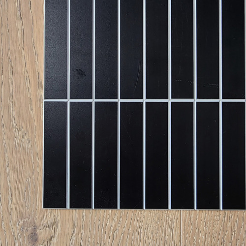 Matte Black Kit Kat Stick on Tile (10 Pack)