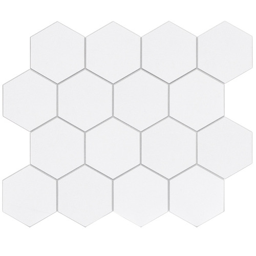 White Hexagon Stick on Tile (10 Pack) | Temple & Webster