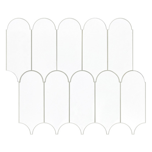 White Feather Stick on Tile (10 Pack)