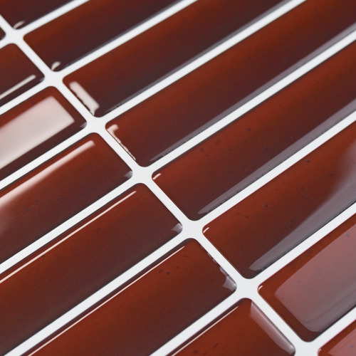 Deep Red Kit Kat Stick on Tile (10 Pack)